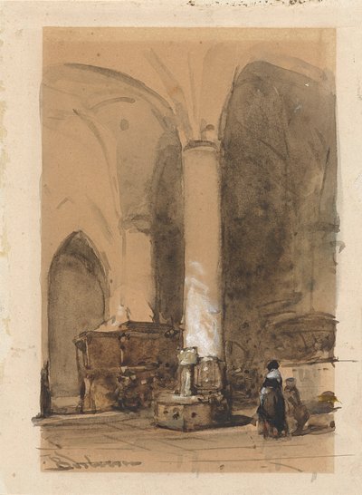 Interior de la iglesia de Hattem de Johannes Bosboom