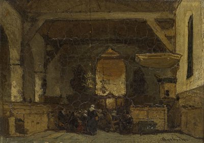 Interior de la iglesia de Maasland de Johannes Bosboom