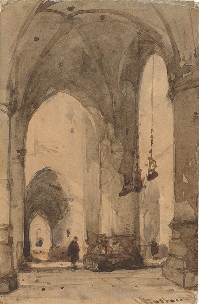 Interior de la Sint-Bavokerk de Haarlem de Johannes Bosboom