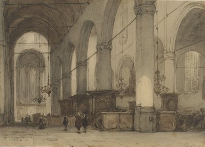 Interior de la iglesia de Johannes Bosboom