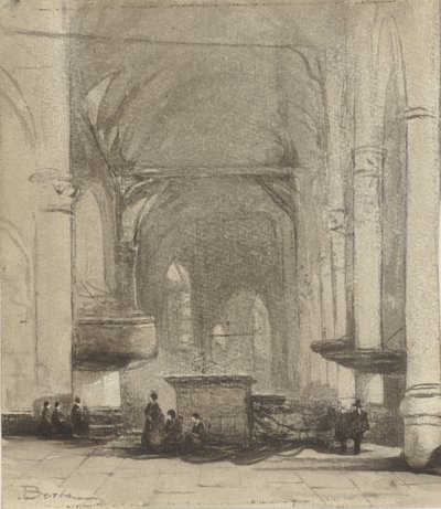 Interior de la iglesia de Johannes Bosboom