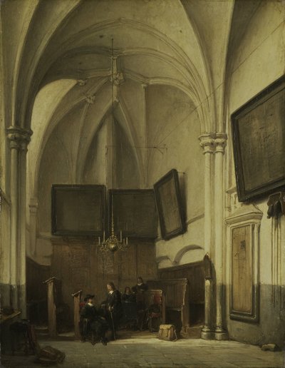 Sacristía de la Iglesia de San Esteban en Nimega de Johannes Bosboom