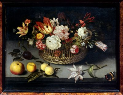 Cesta de flores de Johannes Bosschaert