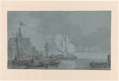Último disparo de Dordrecht a los franceses en Papendrecht, 1813 de Johannes Christiaan Schotel