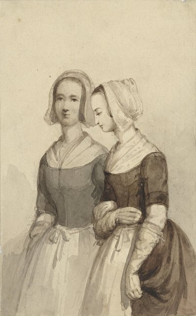 Dos niñas huérfanas (?) de Johannes Christiaan d