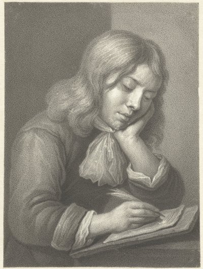 chico escribiendo de Johannes Cornelis Mertens