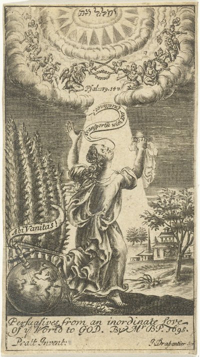 Mujer es llevada al cielo de Johannes Drappentier (voor 1669 na 1713)
