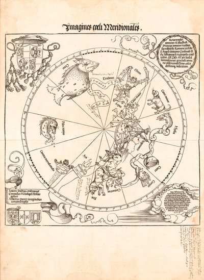 Imagines coeli meridionales de Johannes; Dürer Stabius