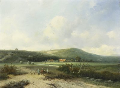 Vista en las dunas de Johannes Franciscus Hoppenbrouwers