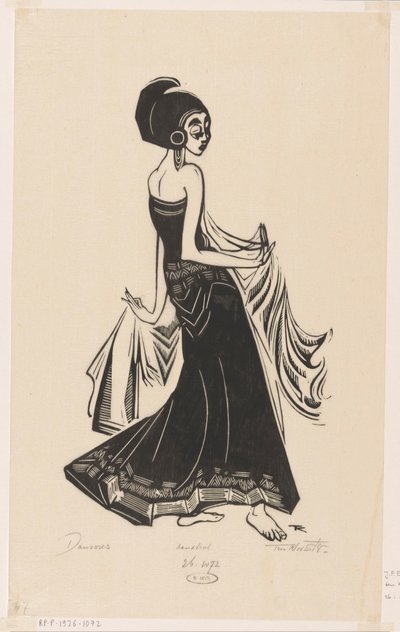 Danseres (título original del objeto) de Johannes Frederik Engelbert ten Klooster (signed by artist)