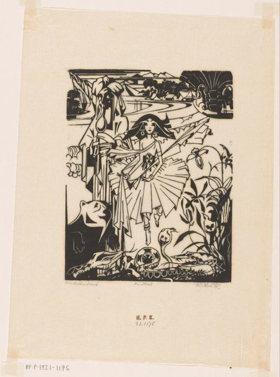 Hindoedanseres (título original del objeto) de Johannes Frederik Engelbert ten Klooster (signed by artist)