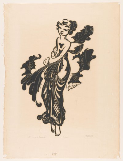 Javaansche danseres (título original en el objeto) de Johannes Frederik Engelbert ten Klooster (signed by artist)