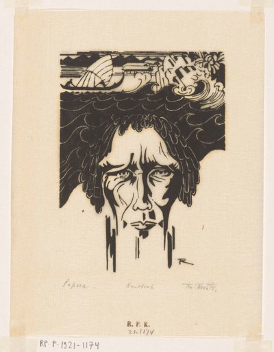 Papoea (título original del objeto) de Johannes Frederik Engelbert ten Klooster (signed by artist)