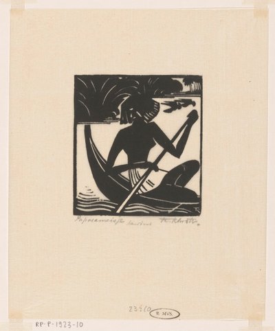 Papoeameisje (título original del objeto) de Johannes Frederik Engelbert ten Klooster (signed by artist)