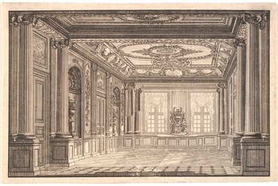 El comedor en el palacio de Chr. VII en Amalienborg de Johannes Gottfred Bradt
