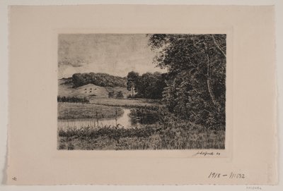 Paisaje con arroyo de Johannes Groth