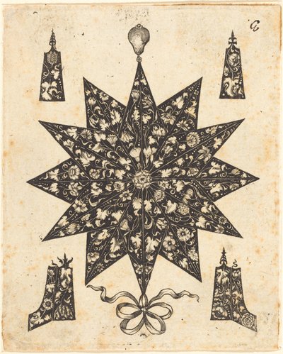 Estrella Adornada con Flores de Johannes Hanias