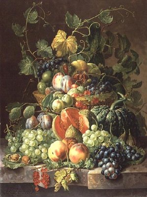 Cesta de Frutas de Johannes Hendrick Fredriks