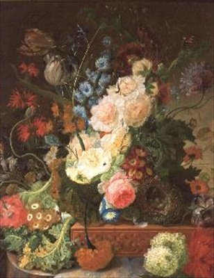 Naturaleza muerta de flores de Johannes Hendrick Fredriks