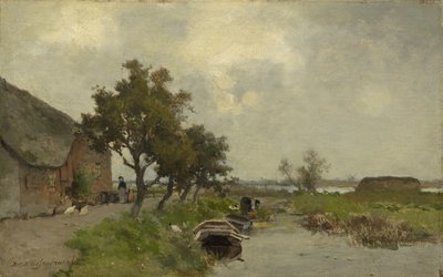 Lavando ropa, c.1850-80 de Johannes Hendrik Weissenbruch
