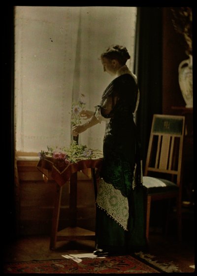 Mujer en la ventana de Johannes Hendrikus Antonius Maria Lutz