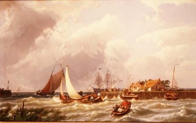 La boca del puerto de Johannes Hermann Barend Koekkoek