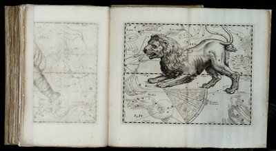 Leo (constelación), de "Prodromus astronomiae" de Johannes Hevelius