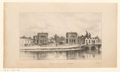 Estación del Rin en Ámsterdam
Estación ferroviaria del Rin (título en el objeto) de Johannes Hilverdink (possibly)
