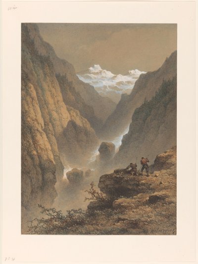 Paisaje de montaña de Johannes Hilverdink