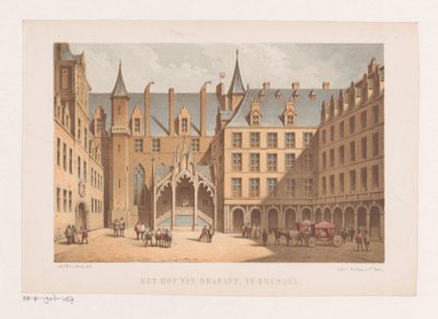 Patio del Palacio de la Koudenberg
Tribunal de Brabante, Bruselas (título en el objeto) de Johannes Hilverdink
