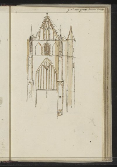 Fachada de la Grote Kerk en Haarlem de Johannes Huibert Prins