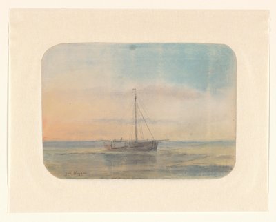Zeilschip de Johannes Huygens (signed by artist)