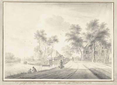 Vista de la vía entre Utrecht y Vreeswijk de Johannes Janson
