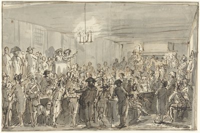 Una reunión revolucionaria en Delft en 1795 de Johannes Jelgerhuis