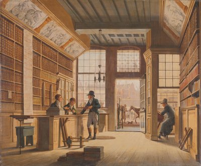 La tienda del librero Pieter Meijer Warnars en el Vijgendam de Ámsterdam
La librería de Pieter Meijer Warnars (1792-1869) en el Vijgendam, Ámsterdam de Johannes Jelgerhuis