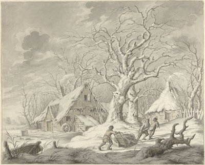 Paisaje de invierno de Johannes Jelgerhuis