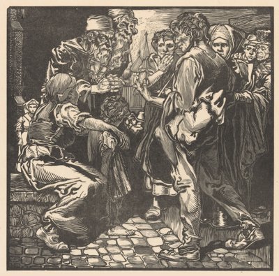 Hombre con bolso de Johannes Josephus Aarts (signed by artist)