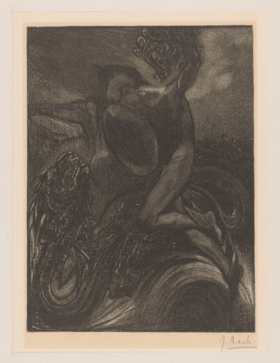 Perseo y el monstruo marino de Johannes Josephus Aarts (signed by artist)