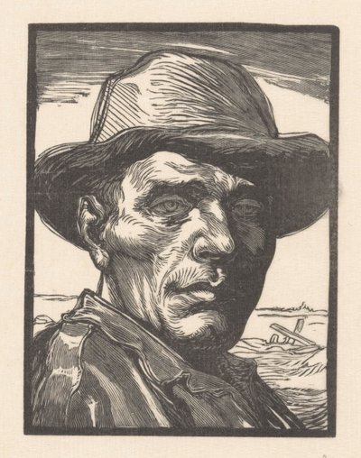 Retrato de un hombre desconocido de Johannes Josephus Aarts (signed by artist)