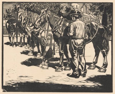Montar a caballo en una plaza de Johannes Josephus Aarts (signed by artist)