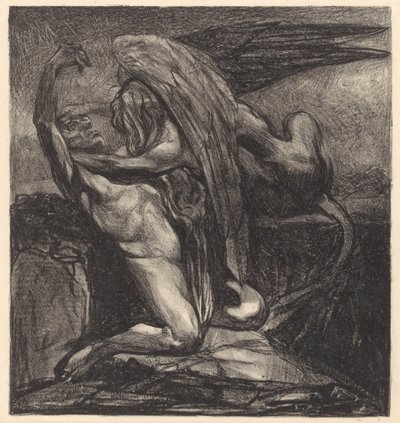Esfinge con hombre sin vida de Johannes Josephus Aarts (signed by artist)