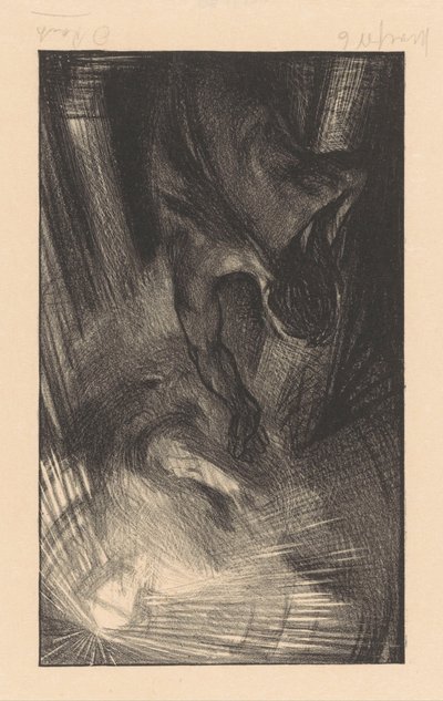 Aparición de una figura luminosa de Johannes Josephus Aarts (signed by artist)