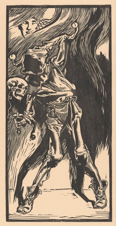 La muerte como arlequín, jugando al bilboquet de Johannes Josephus Aarts