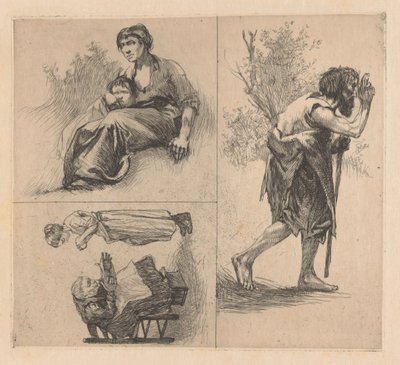 Tres representaciones con figuras humanas de Johannes Josephus Aarts