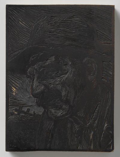 Cabeza masculina a la izquierda de Johannes Josephus Aarts