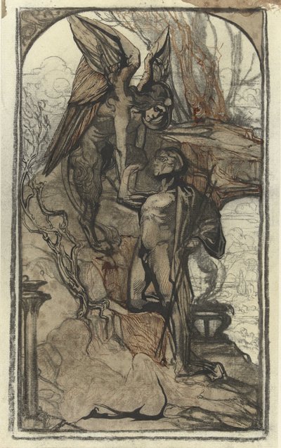 Edipo y la esfinge de Johannes Josephus Aarts