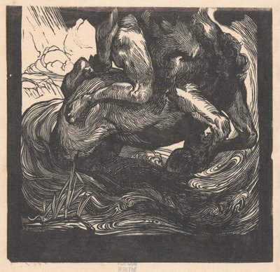 Mitad inferior de un centauro de Johannes Josephus Aarts