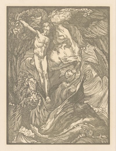 Perseo y el monstruo marino
Perseo y el Dragón, impresión sobre papel holandés de Johannes Josephus Aarts