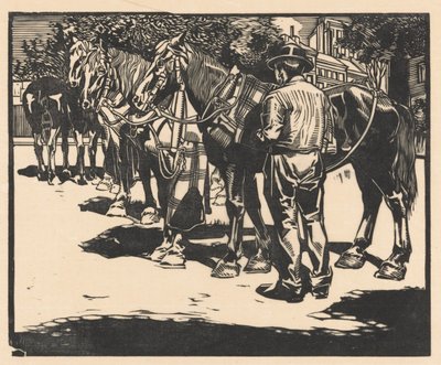 Montar a caballo en una plaza de Johannes Josephus Aarts