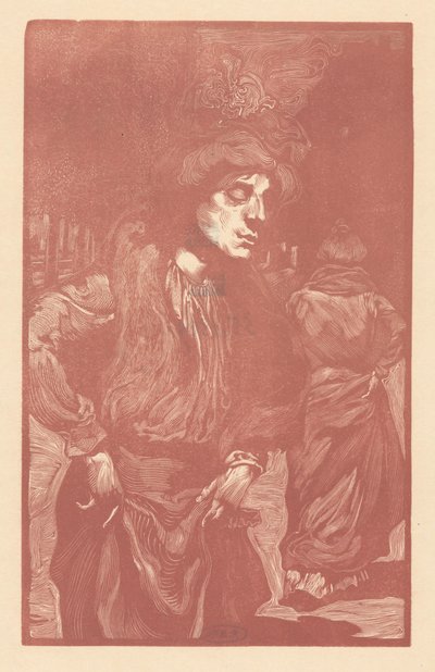 Dos mujeres caminando por la calle de Johannes Josephus Aarts